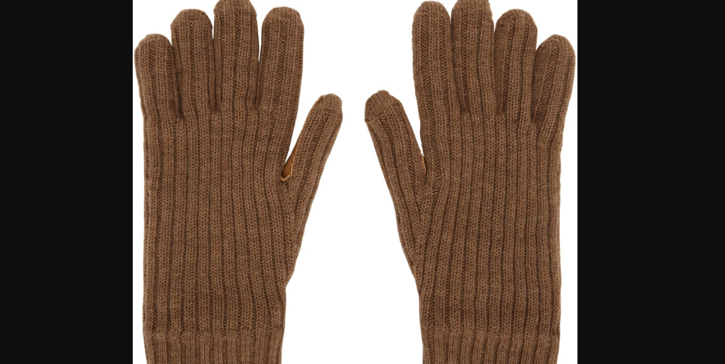 Burberry Brown Cashmere Lined Gloves