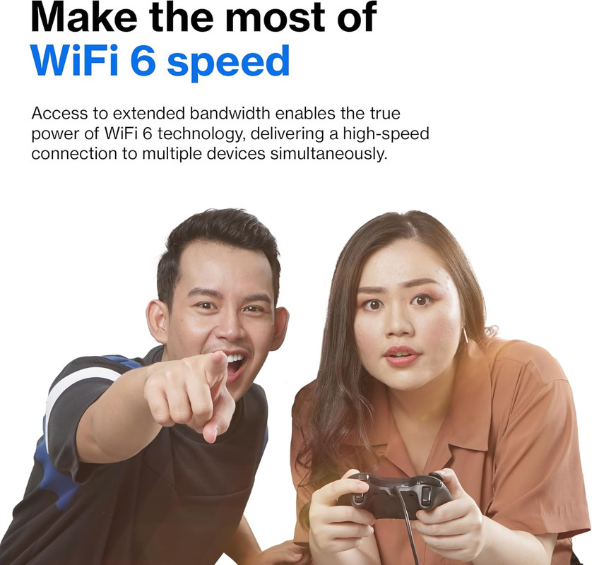 Los dos nodos del sistema Linksys Velop mostrando su diseño minimalista.