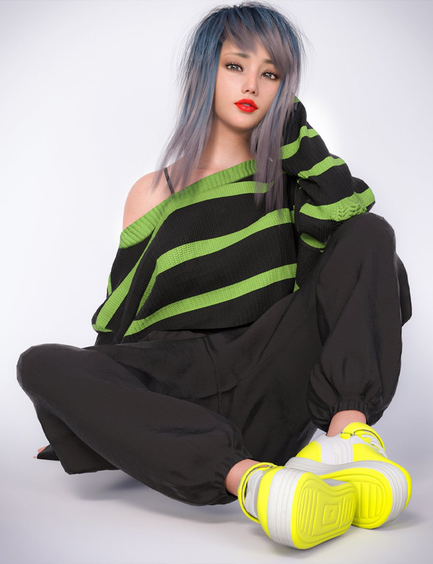 dForce Streetwear Outfit for Genesis 8 and 8.1 Females dForce Streetwear Outfit for Genesis 8 and 8.1 Females