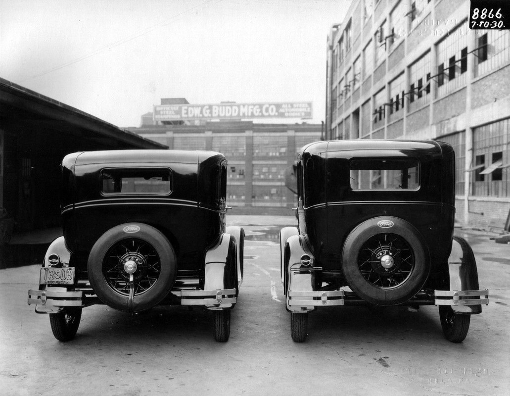 Ford_'30 Model A chopped top Edw G Budd Mfg Co Philadelphia 7-10-30_3