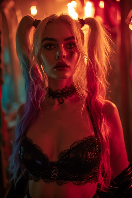 Harley-Quinn-in-black-Gothic-u-22