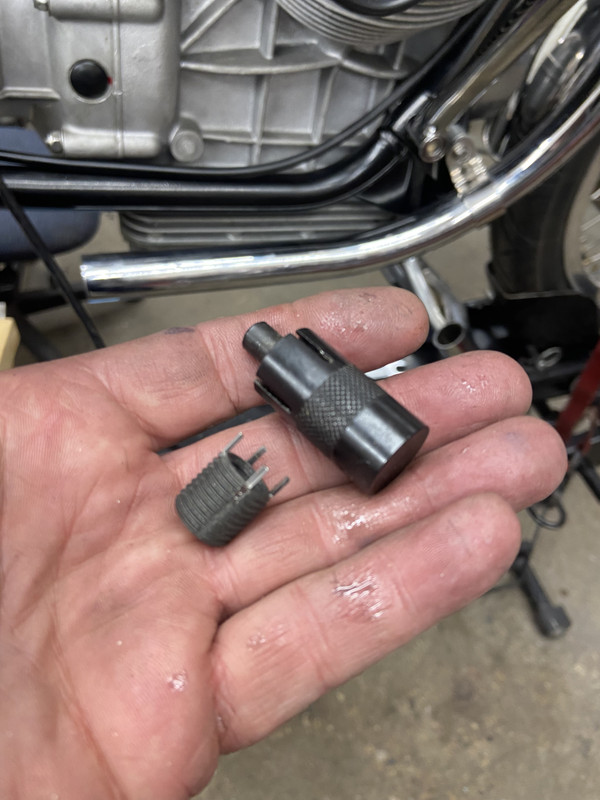 Stripped drain plug threads