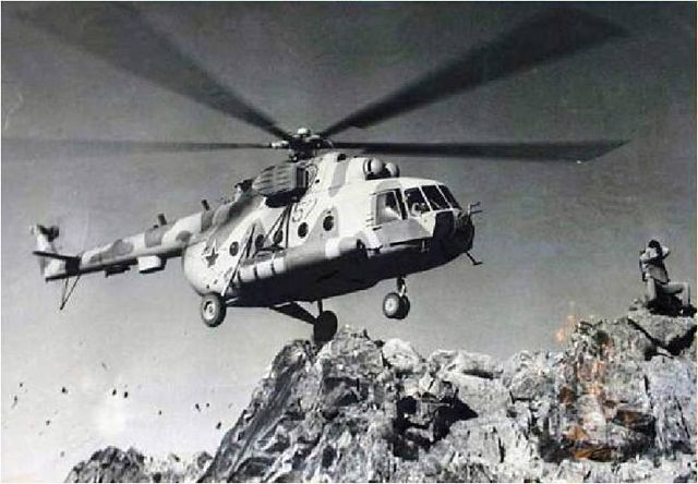 Ми-8 посадка в горах