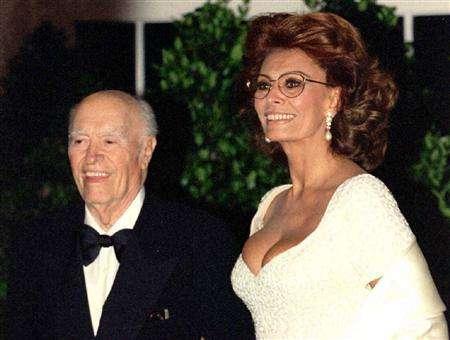 Sophia Loren mit Ehemann Carlo Ponti, Sr. 