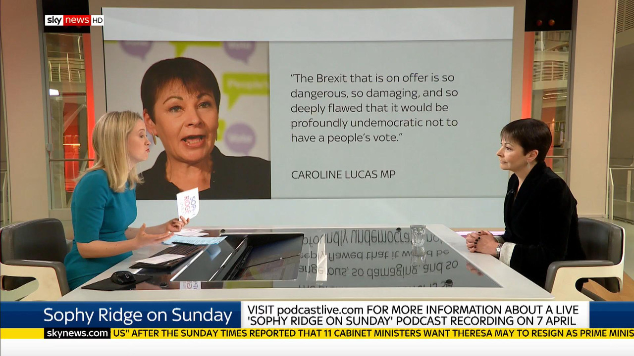 24 March - 09.00.00 - Sophy Ridge On Sunday. A new kind of polit