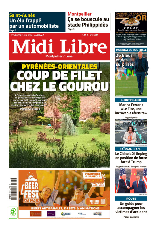 Midi Libre (14 Éditions) Du Vendredi 15 Mai 202626