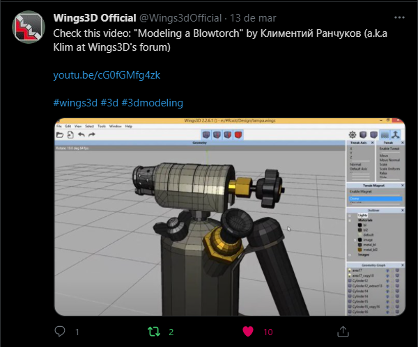 Modeling_a_Blowtorch_Климентий Ранчуков_at_YouTube