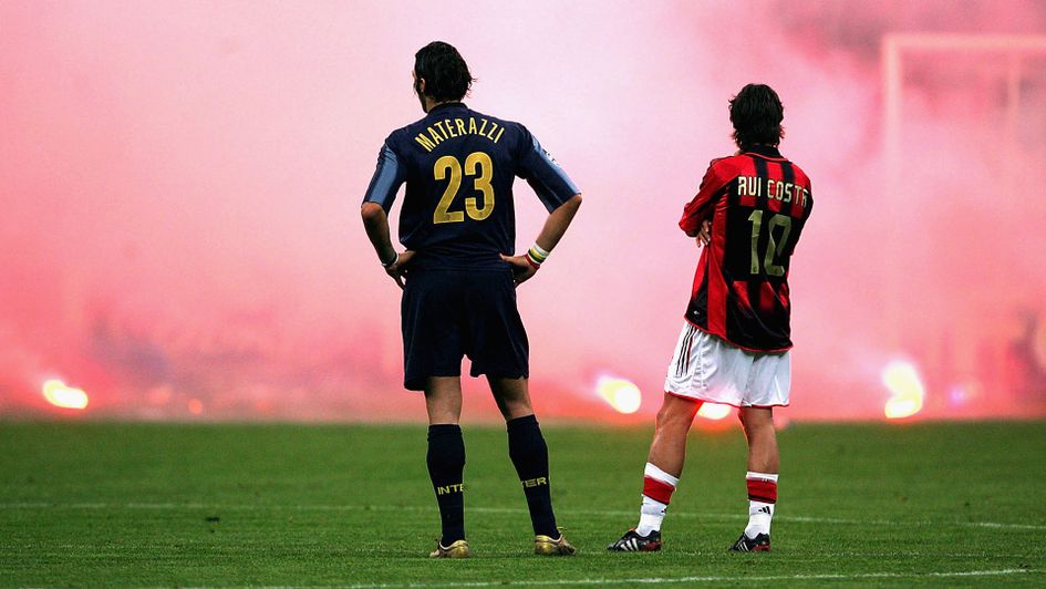 Derby Milan, Marco Materazzi dan Rui Costa