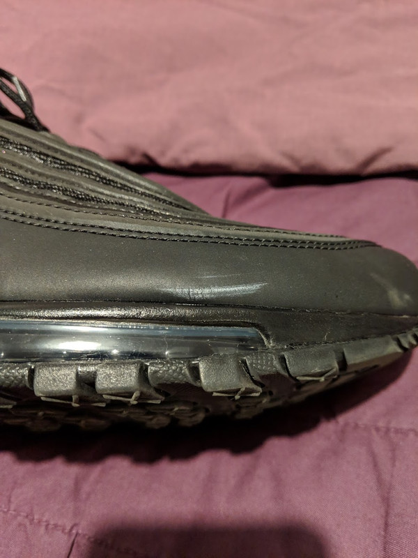 Nike Air Max 97 Triple Black Scuff How to remove? | NikeTalk Nike Air Max 97 Triple Black Scuff How to remove? | NikeTalk