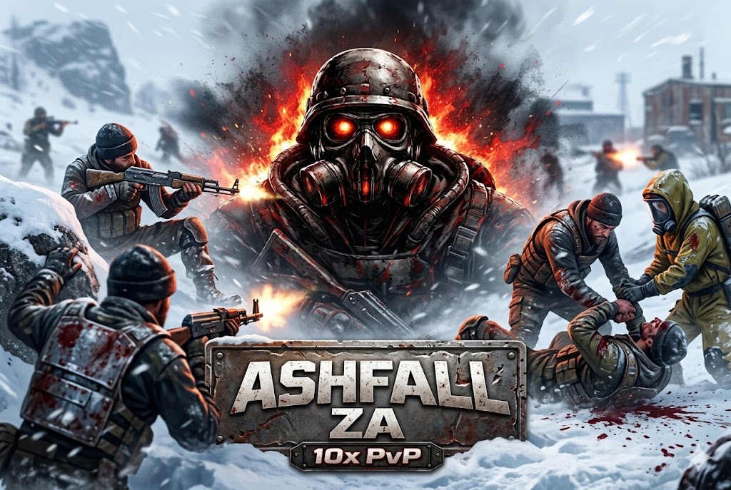 Баннер сервера Exile Rust 10X PvP | NoBPs | Kits | Shop | Raid-Bases |