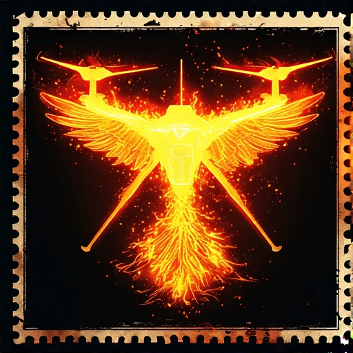 Postal-stamp-style-art-of-a-fl-36