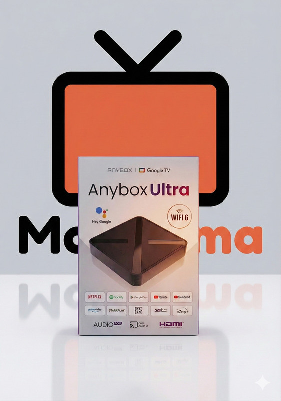 ANYBOX ULTRA illimités  Google TV 4K , WiFi 6G, HDR10, Abonnements illimités