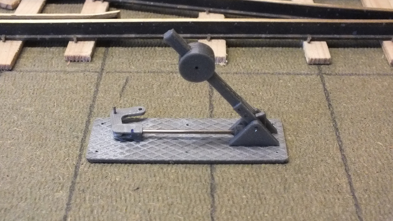 Bahnhof Sägewerk (68) Weichenstellhebel