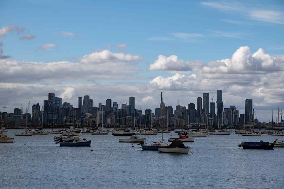 Melbourne across Hobsons Bay