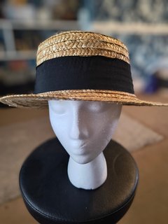 Brown Straw Boater