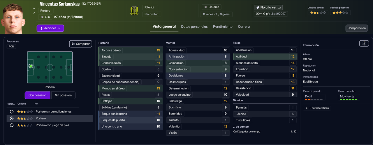 Vincentas Sarkauskas POR 2026