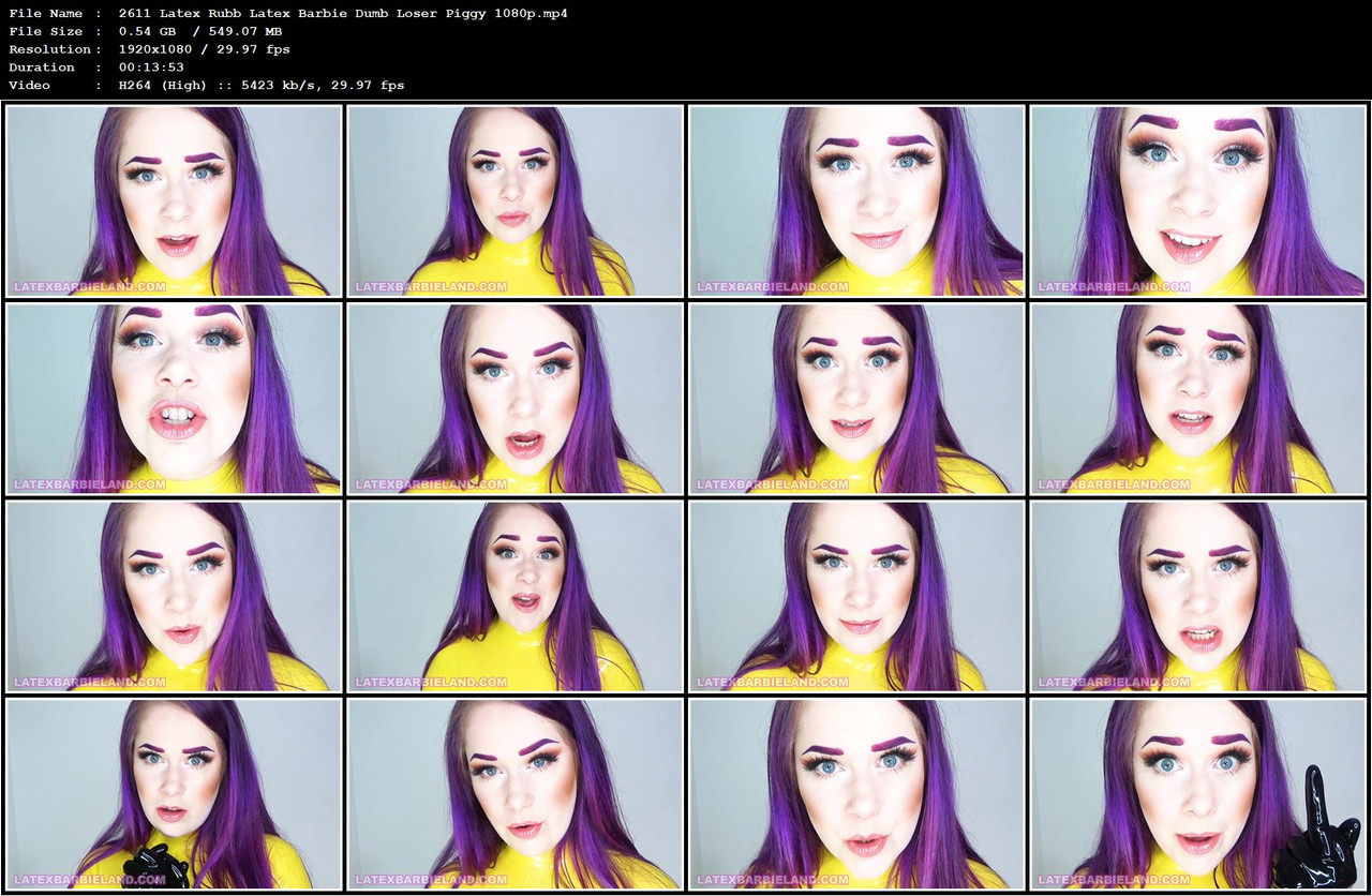 2611 Latex Rubb Latex Barbie Dumb Loser Piggy 1080p mp4