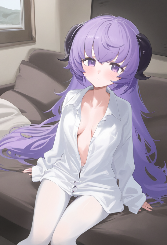 1girl, {{hanyuu}}, mikozin, NDGD, ohlia, {kobayashi ritz}, reoen, purple hair, p s-2026021163