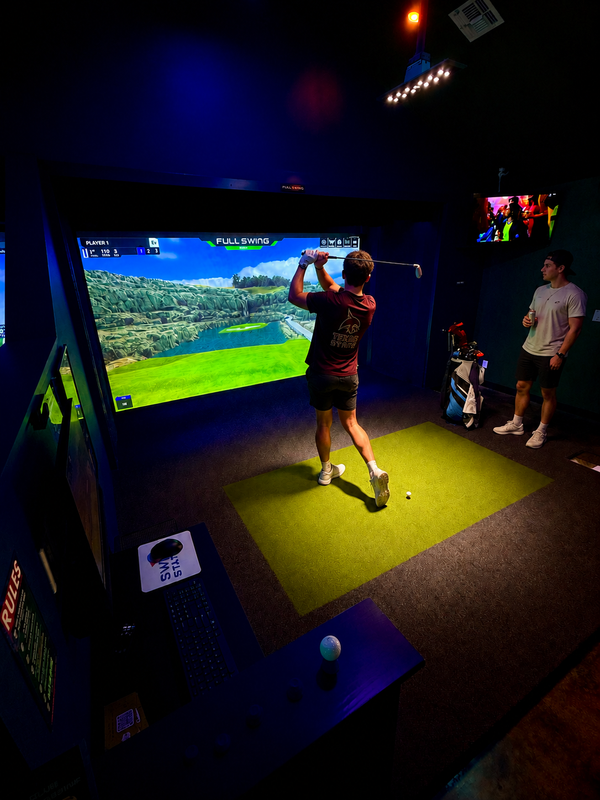 Texas State students at Swing Station