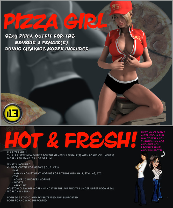 i13 Pizza Girl Outfit G2 F V6 1