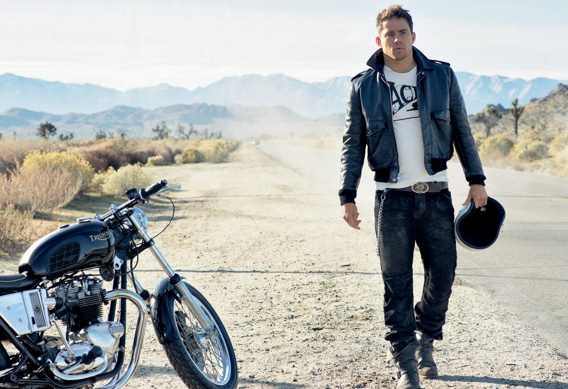 Channing Tatum on Bike