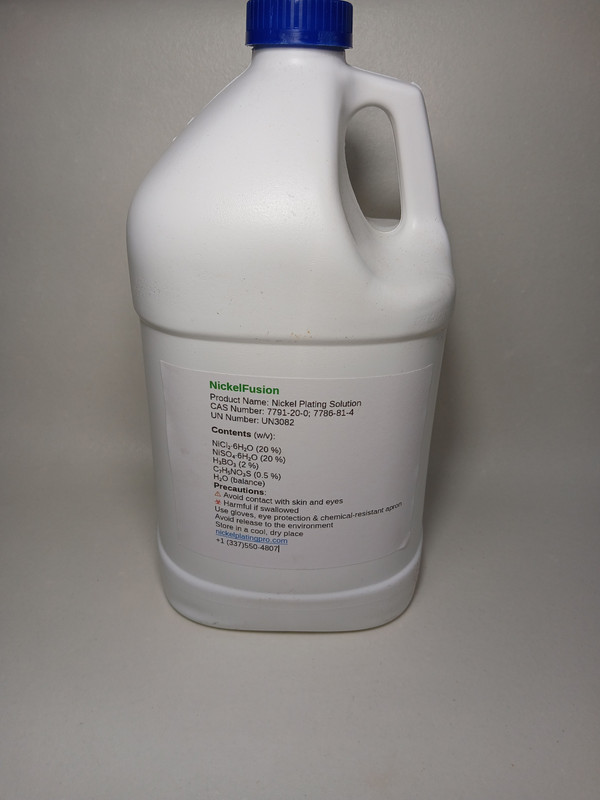 Electroless nickel plating kit 64 ounce no power supply needed