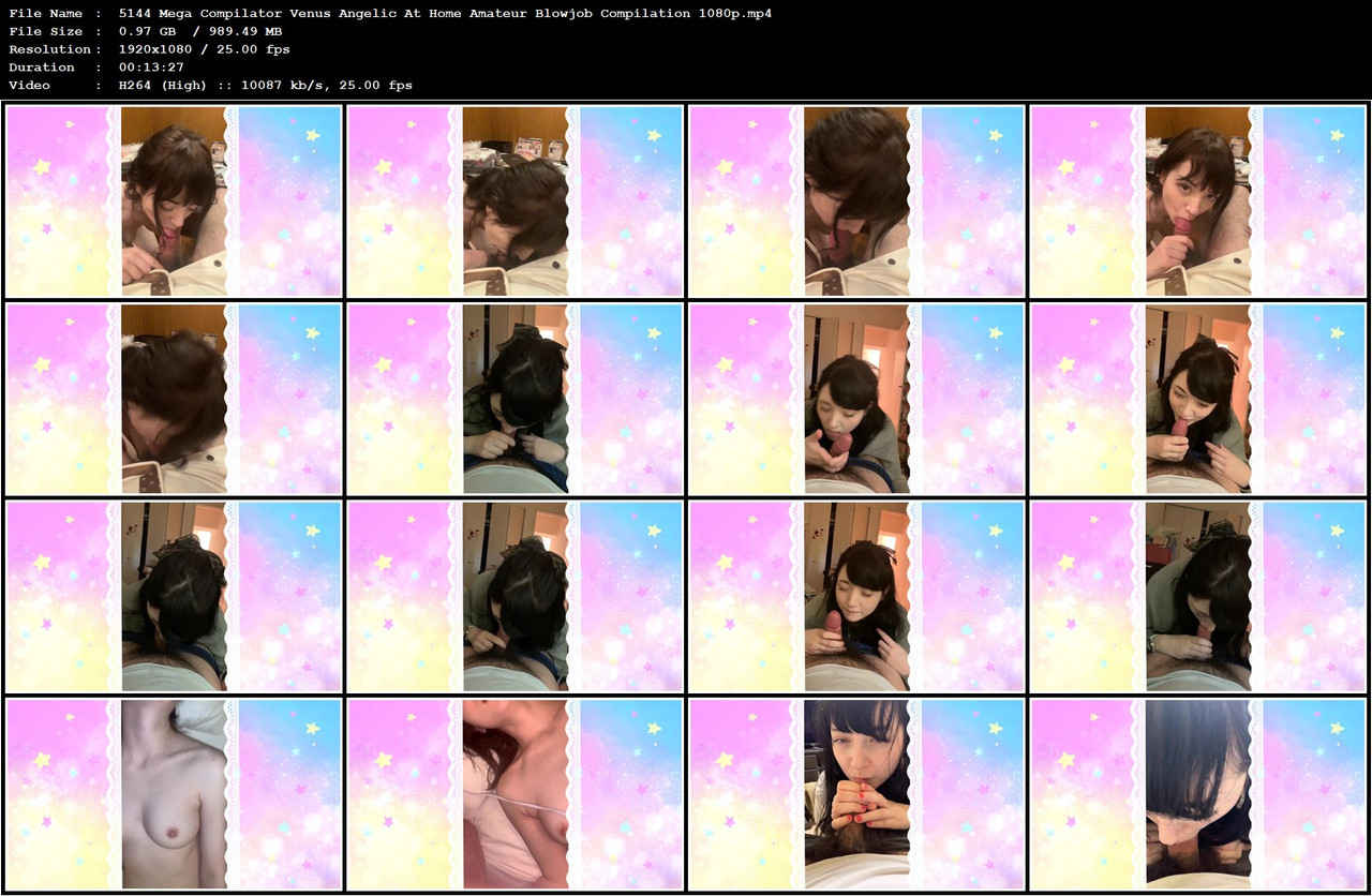 5144 Mega Compilator Venus Angelic At Home Amateur Blowjob Compilation 1080p mp4