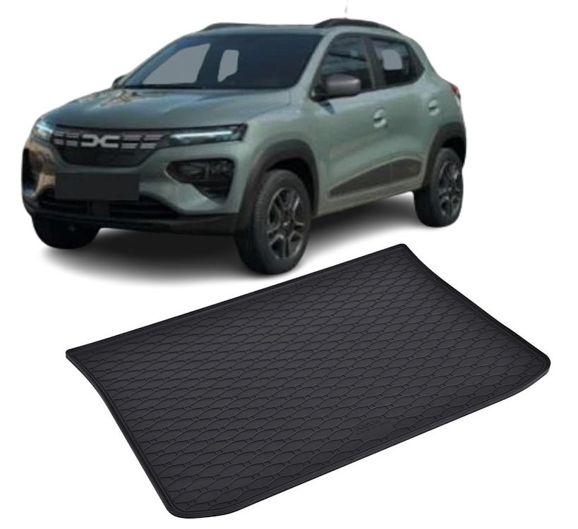 Tavita auto DACIA Spring 2024-prezent, protectie portbagaj, Cri-Flo, din cauciuc 100%, compatibil cu autoturismul DACIA Spring