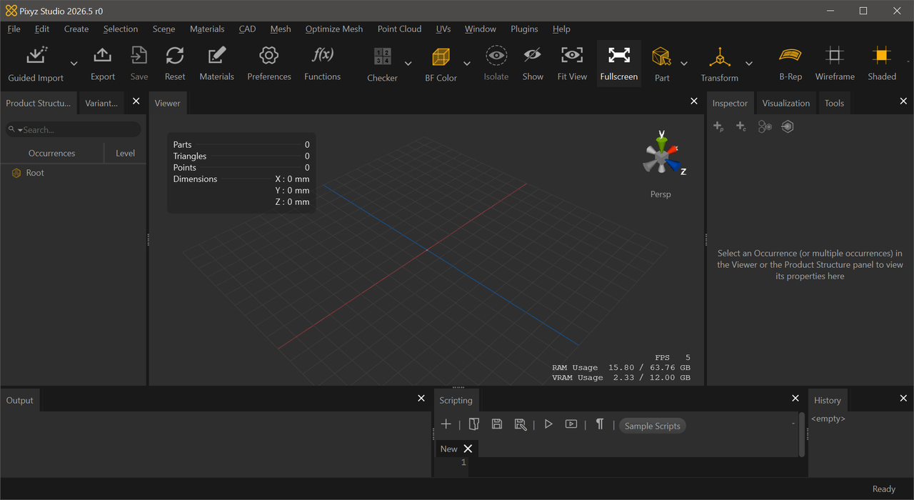 Working with Pixyz Studio (Asset Transformer Studio) 2026.5 full activated