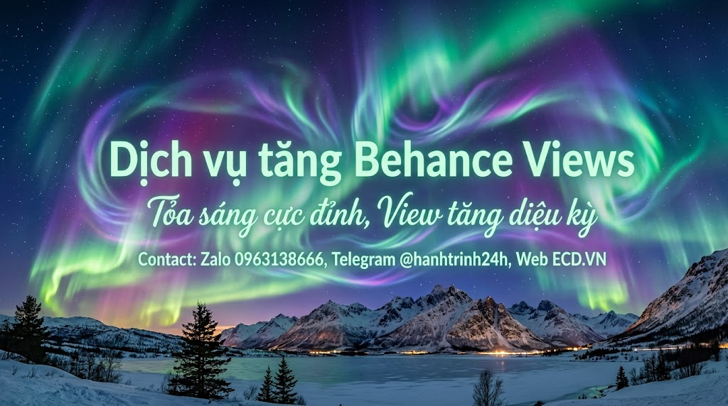 tăng behance views vĩnh viễn project behance