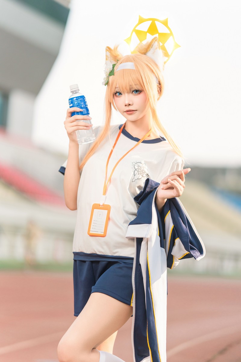 艾西Aiwest 碧蓝档案伊落玛丽体操服Cosplay写真图集 高清美图 44P (178MB)插图5