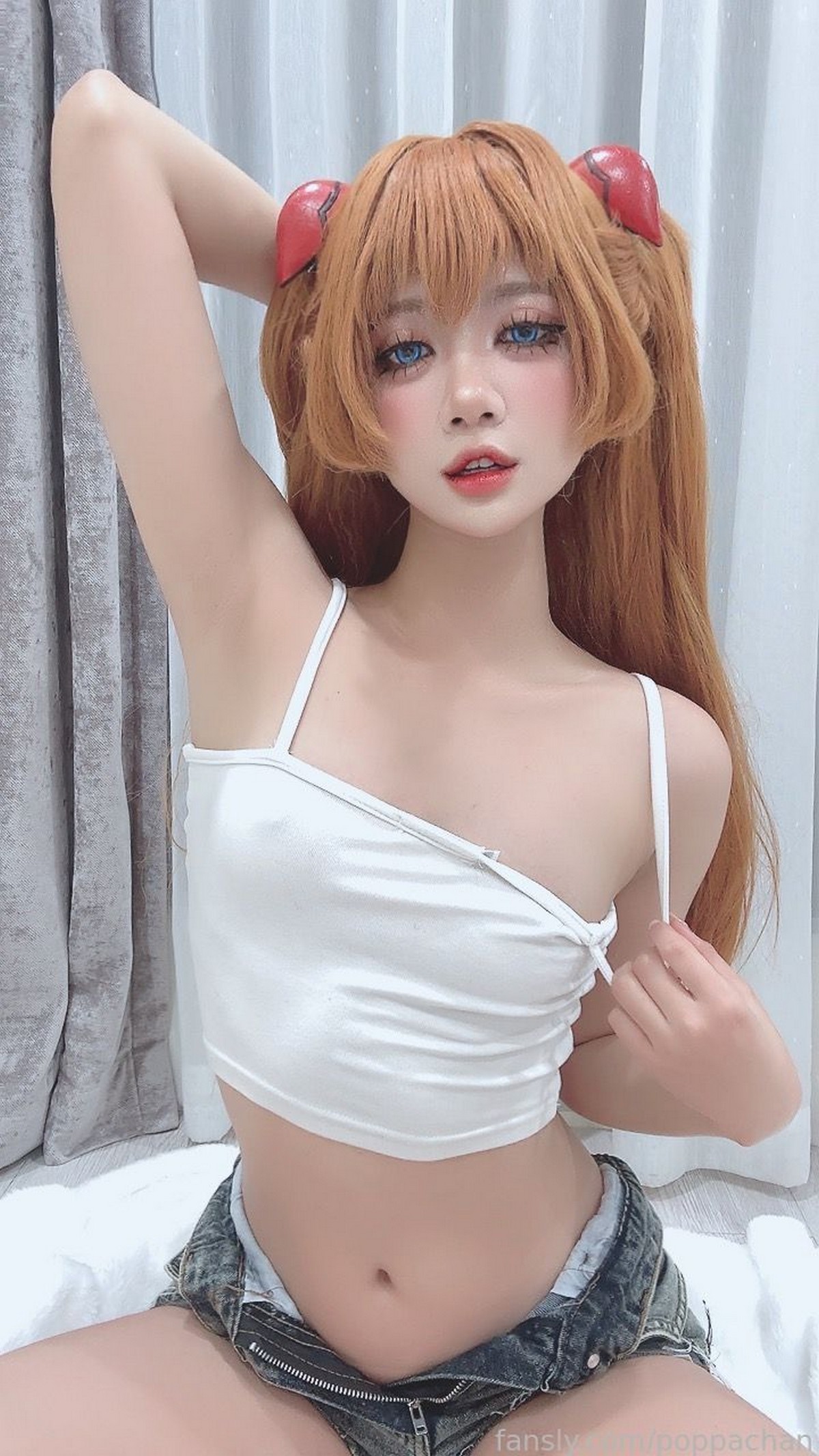 PoppaChan Asuka Cosplay (Evangelion) – 33 Photos 7MB插图5