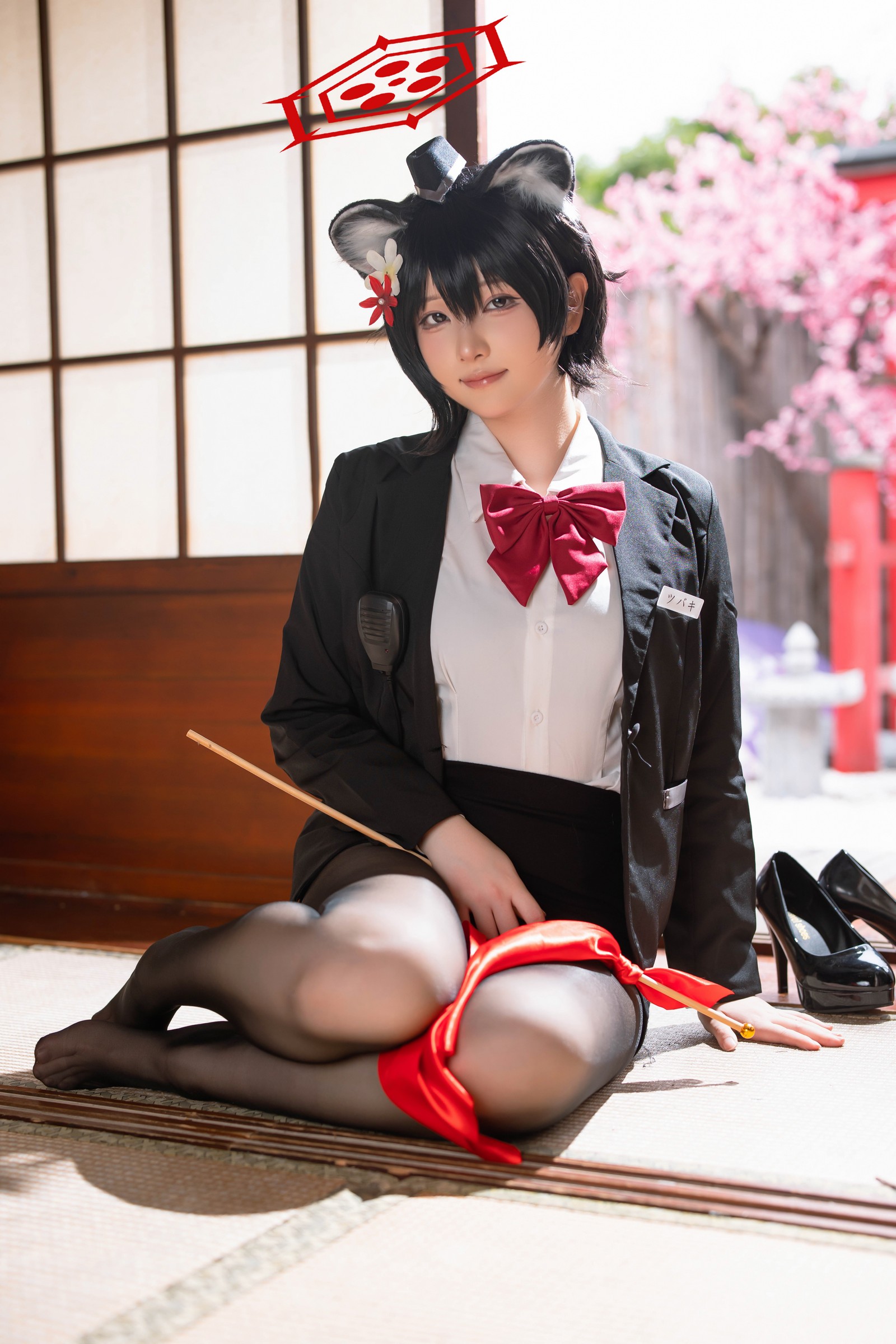 屿鱼 Yuyu 蔚蓝档案 春日椿 导游主题 Cosplay 写真集（55P｜156MB）插图3