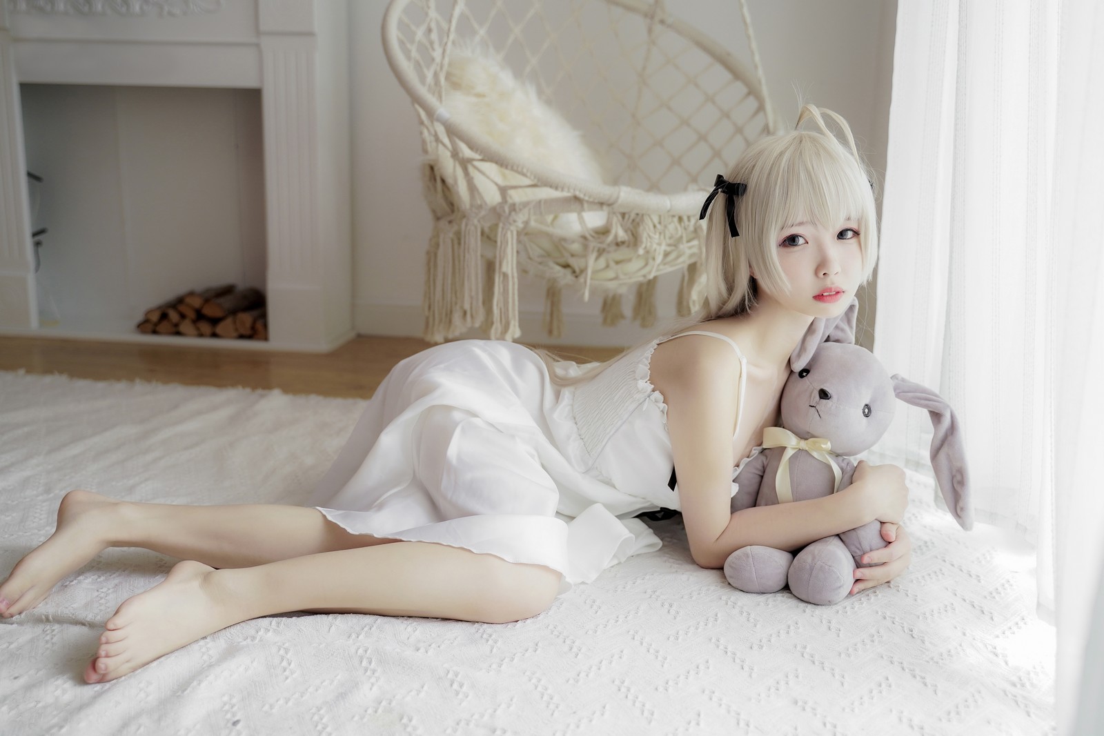 十万珍吱伏特（香川澪）穹妹白裙主题写真合集｜23P｜222MB插图2
