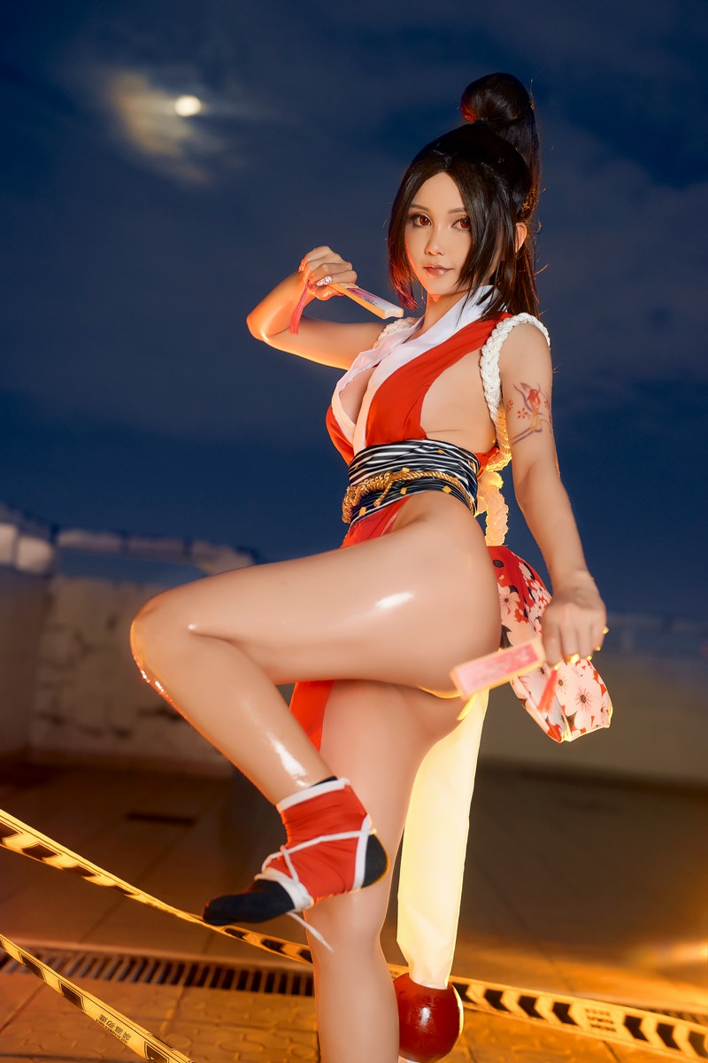 Joyce Lin2x Mai Shiranui Cosplay 性感写真 39P插图8