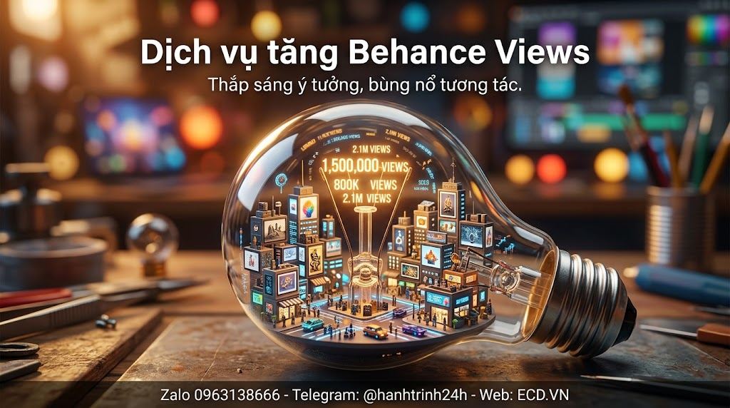 tăng behance views nhanh tăng like