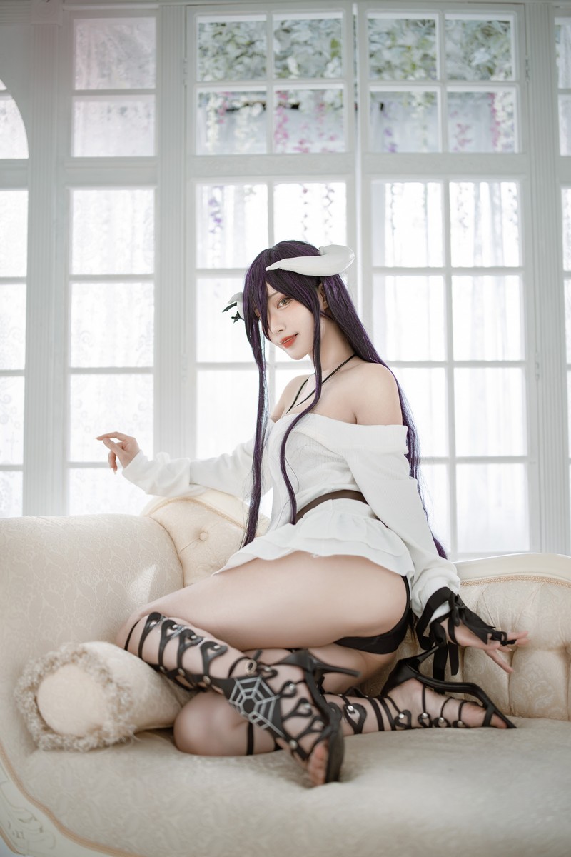 切切Celia 雅儿贝德 Albedo Cosplay Overlord 写真 39P插图9