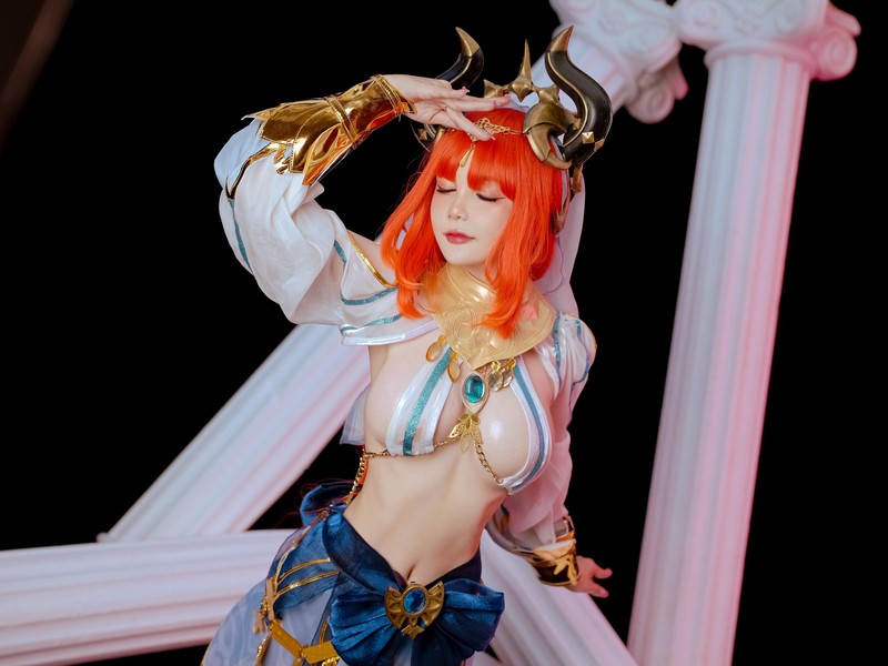 Joyce Lin2x Nilou Cosplay Genshin Impact 高清图集 53P插图3