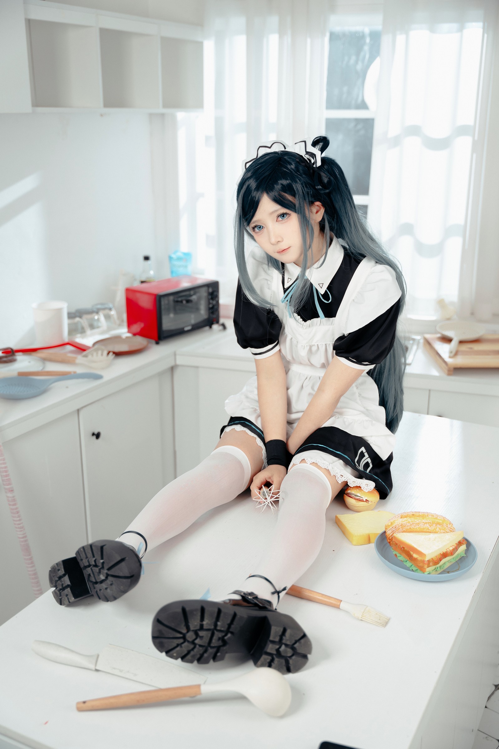 喜欢爱理吗COS写真：碧蓝航线独角兽婚纱高清套图（31P-172.5M）插图1