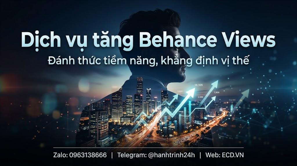 dịch vụ tăng behance views real cho portfolio