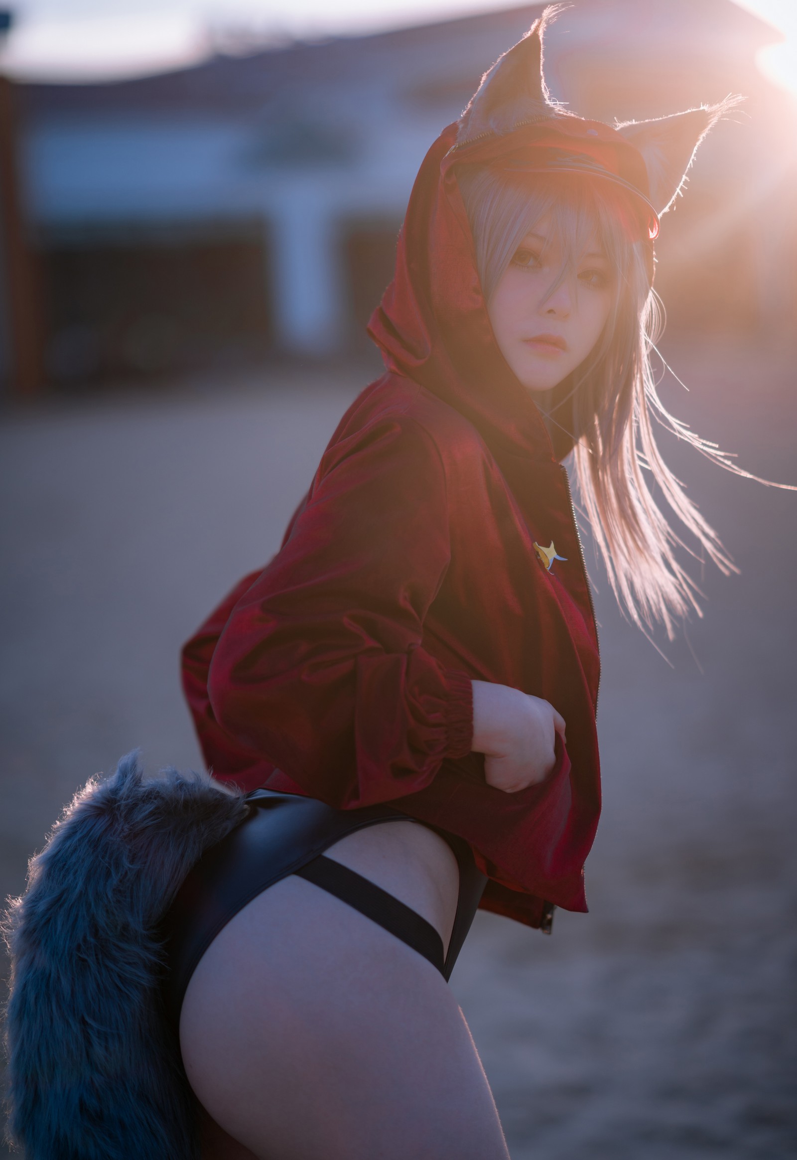 w百合欧皇子w 明日方舟轻风LB01红写真集 – Arknights COS高清 [12P-97MB]插图8