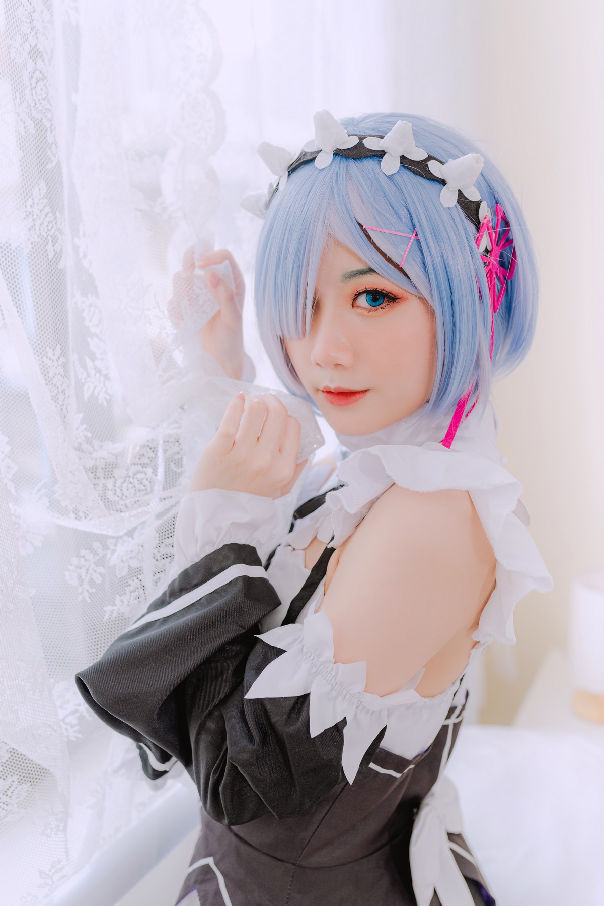 PoppaChan Rem Cosplay Simple Set – 20 Photos 61MB插图2