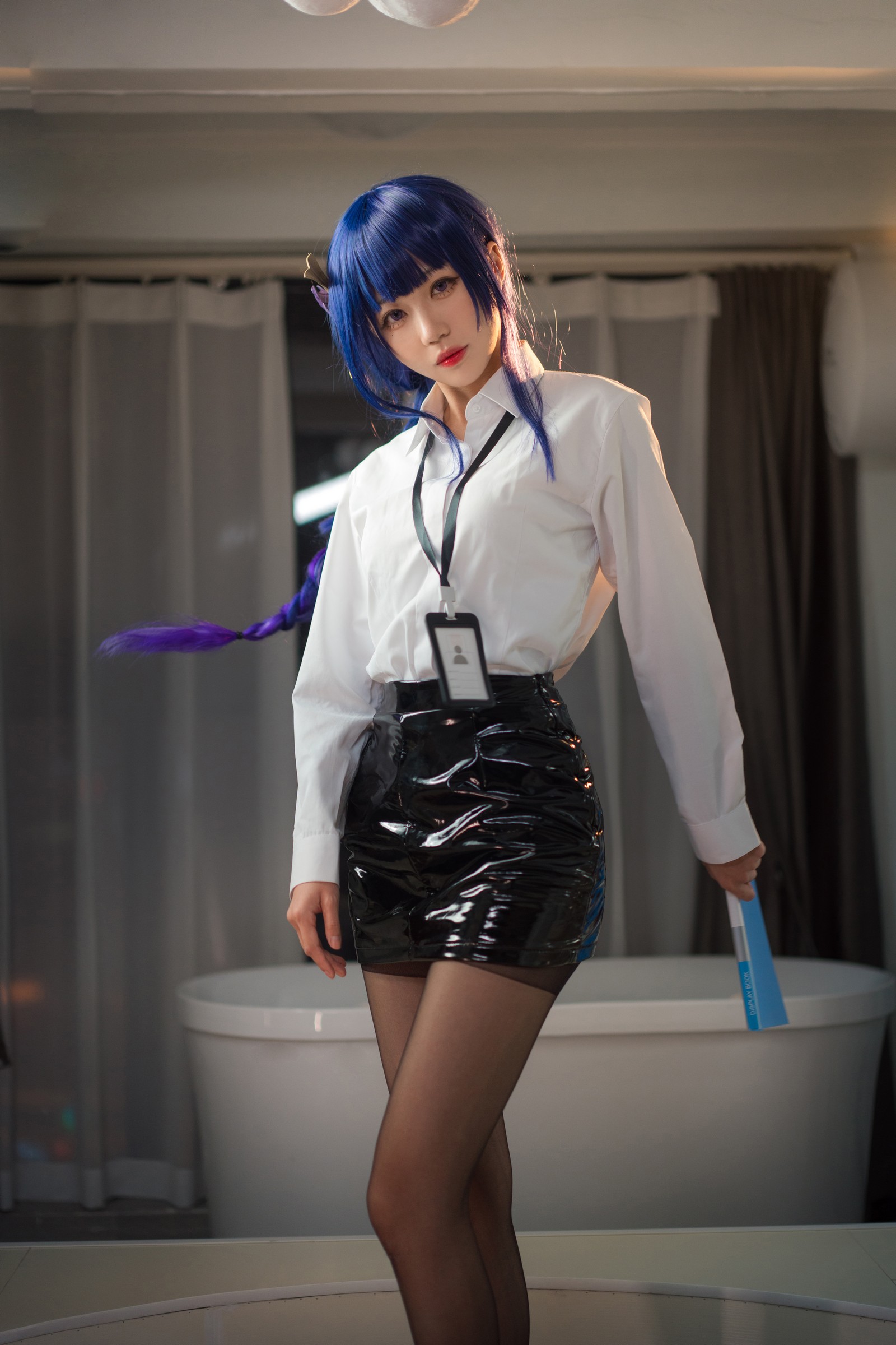 无影喵喵 雷电将军 OL Cosplay 写真｜原神人气角色高清摄影（35P｜456MB）插图3