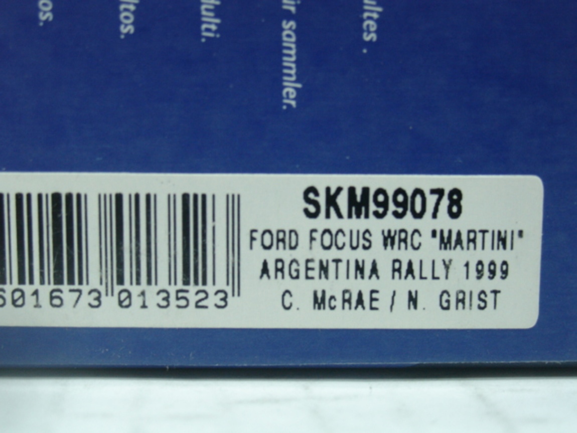 Skid 1/43 Ford Focus WRC Martini N°7 - McRae/Grist 1999 - SKM99078