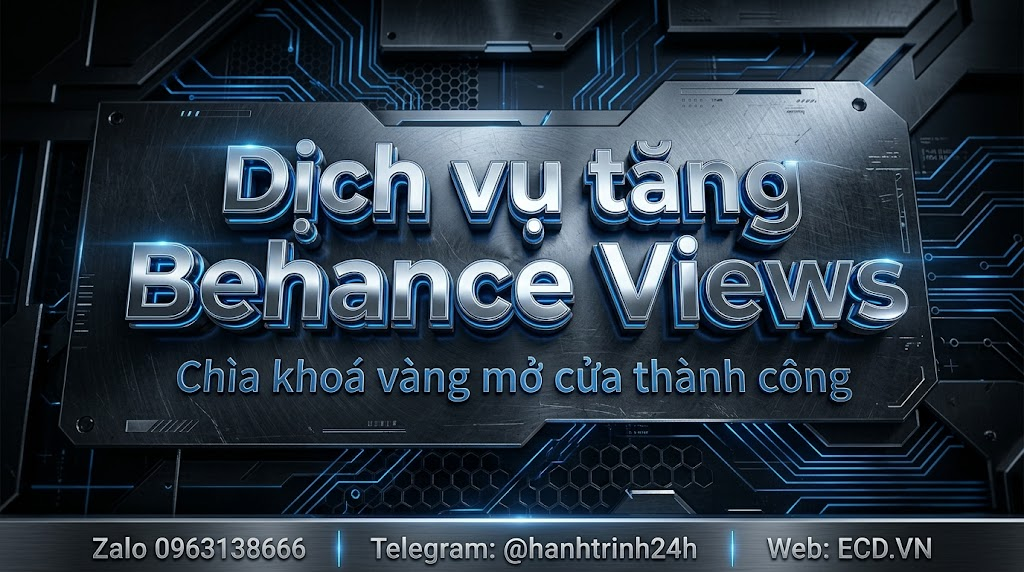 tăng behance views nhanh chóng project behance