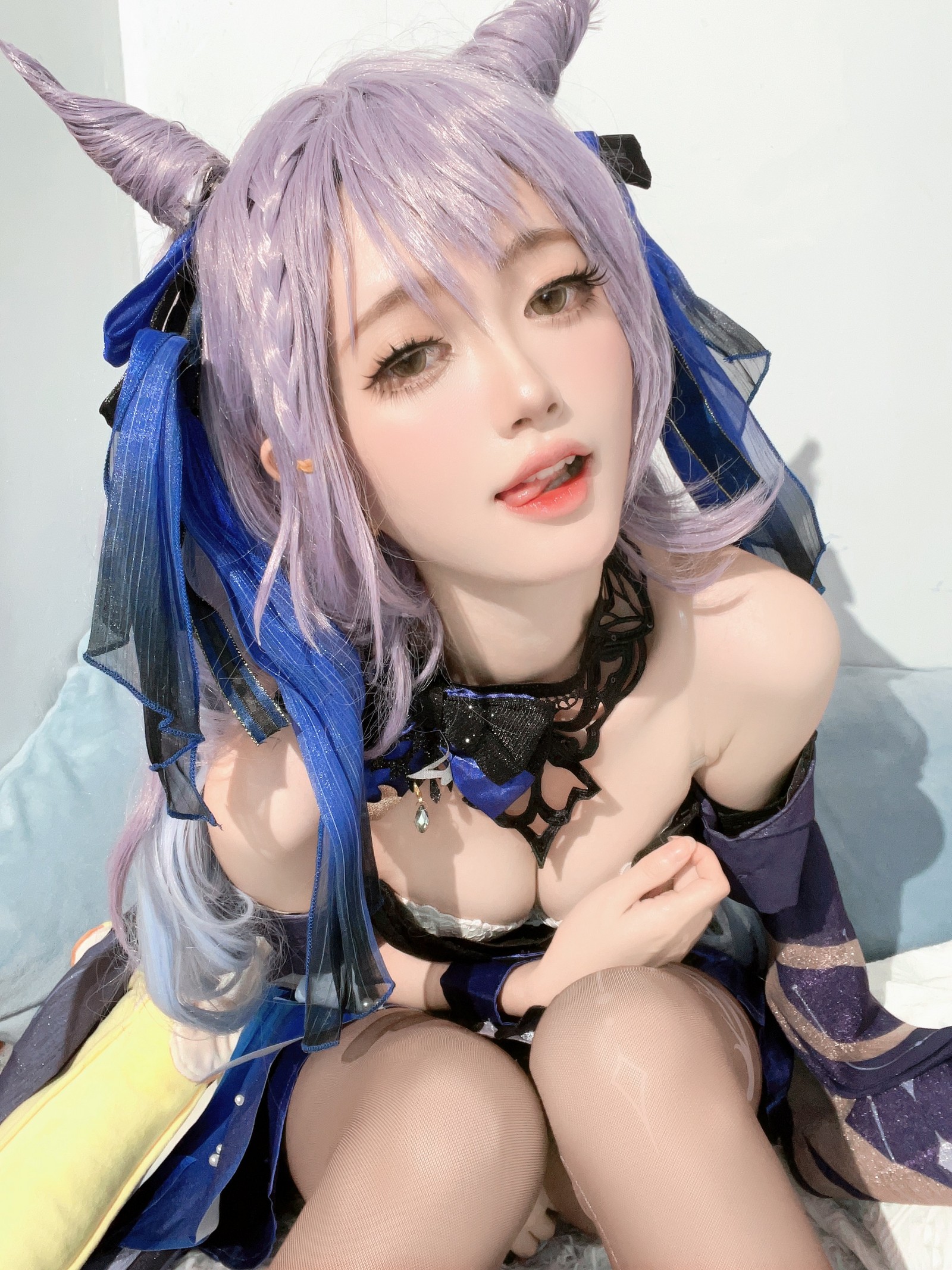 趴趴捣蛋陌 刻晴 Cosplay 写真合集｜原神人气角色 写真＋视频（92P＋1V｜677MB）插图7