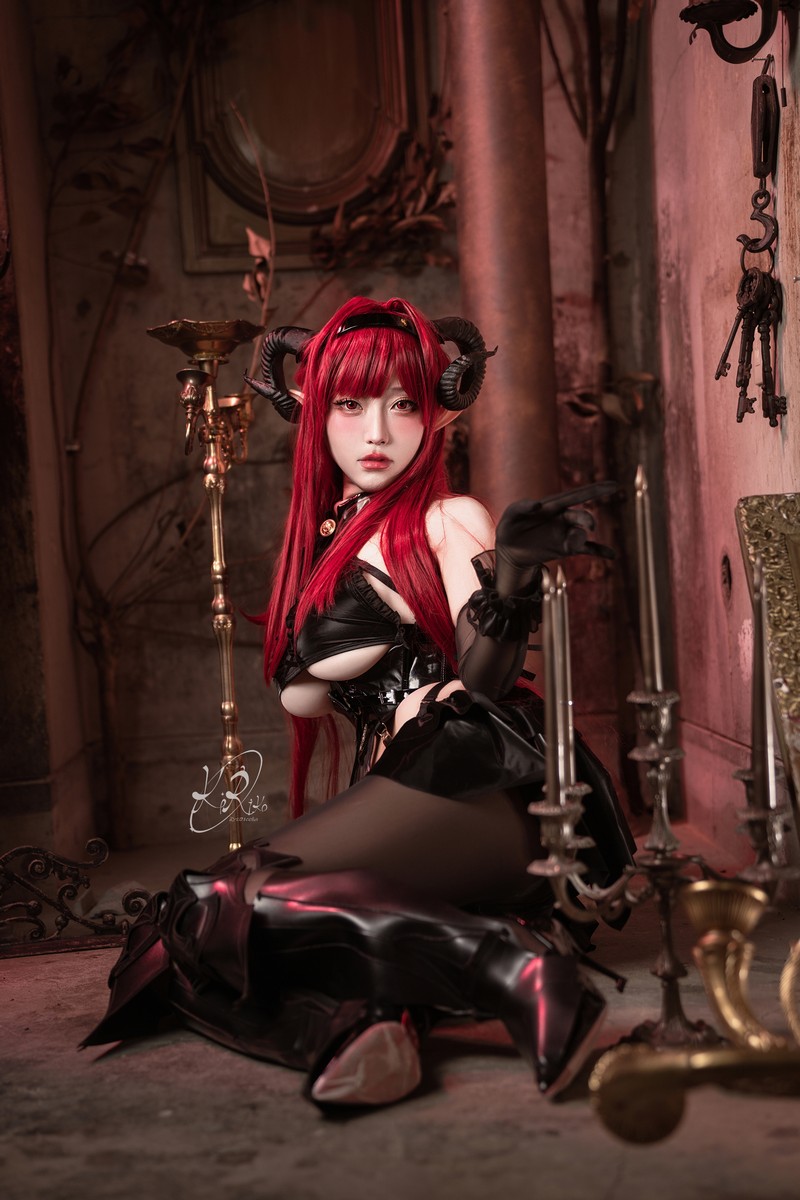 切切Celia 兴登堡 Hindenburg Cosplay Azur Lane 写真 38P插图7
