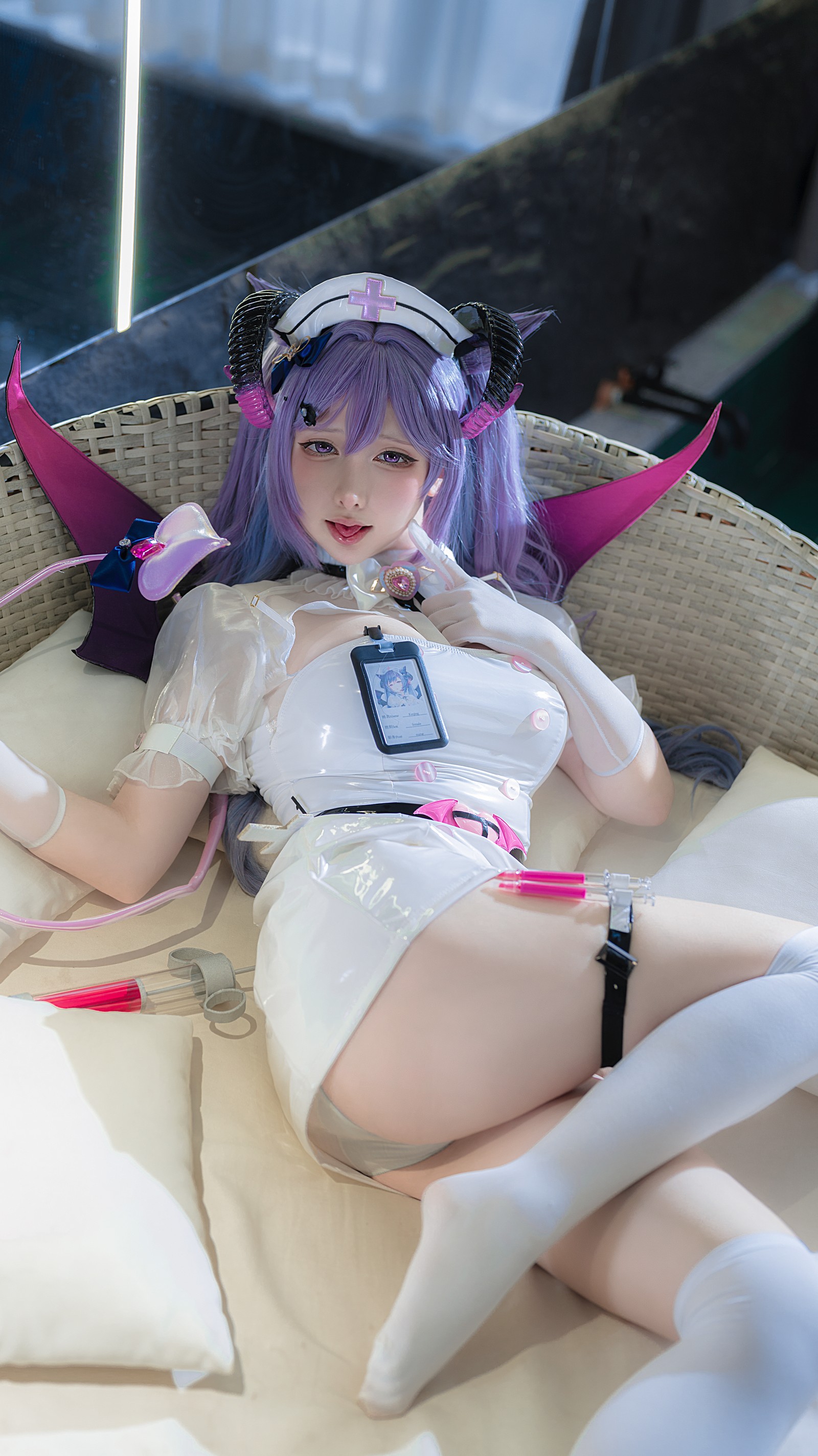 樱梨梨 刻晴 魅魔护士 Cosplay 写真＋视频合集｜角色还原高清图集（30P｜383MB）插图8