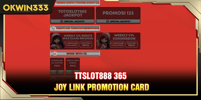 ttslot888 joylink promotion card