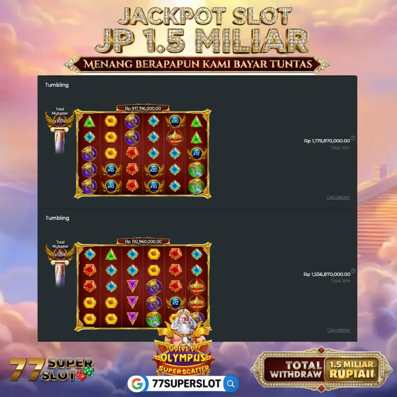 Banner 77SUPERSLOT: togel & bandar slot online, fitur lengkap dan tampilan modern